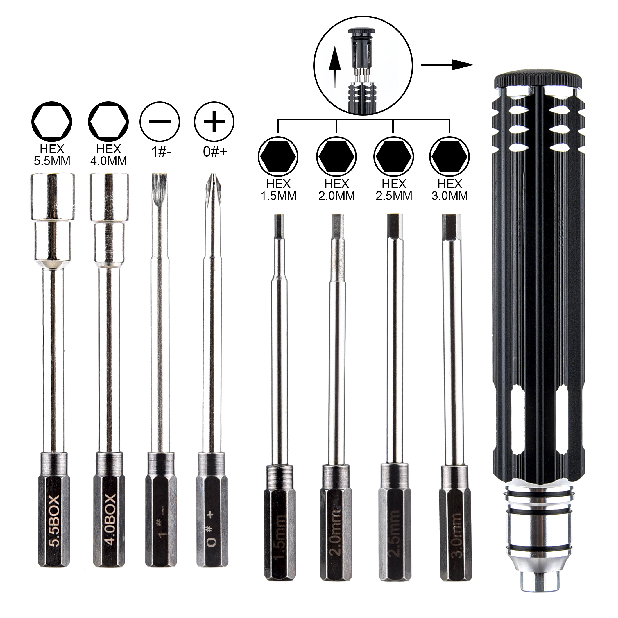 RC Tools Hex Screw Driver 1.5  - Hobby Queen Rc recensione e prezzo