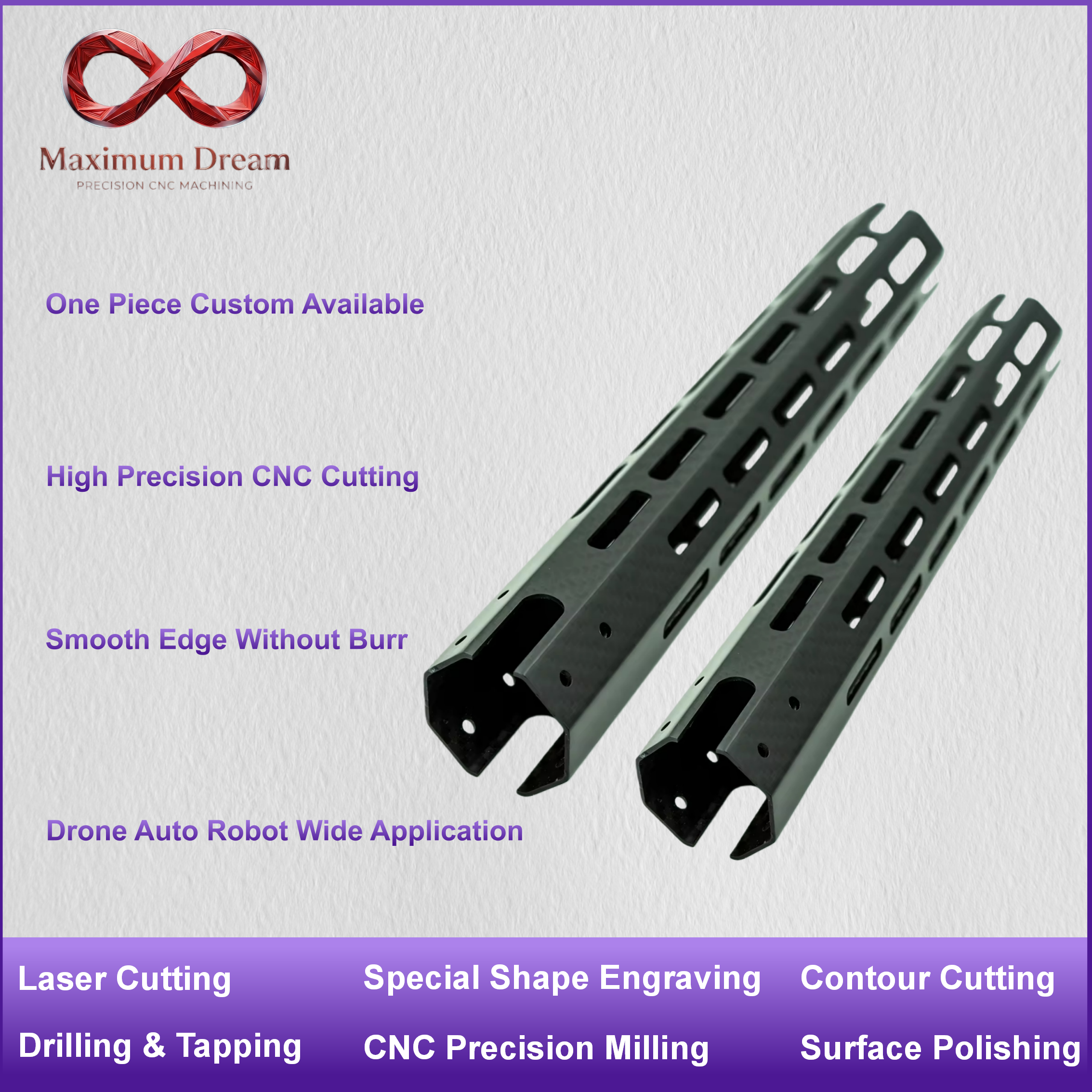 Custom CNC Carbon Fiber Tube D - Rc Hobby Youtube recensione e prezzo