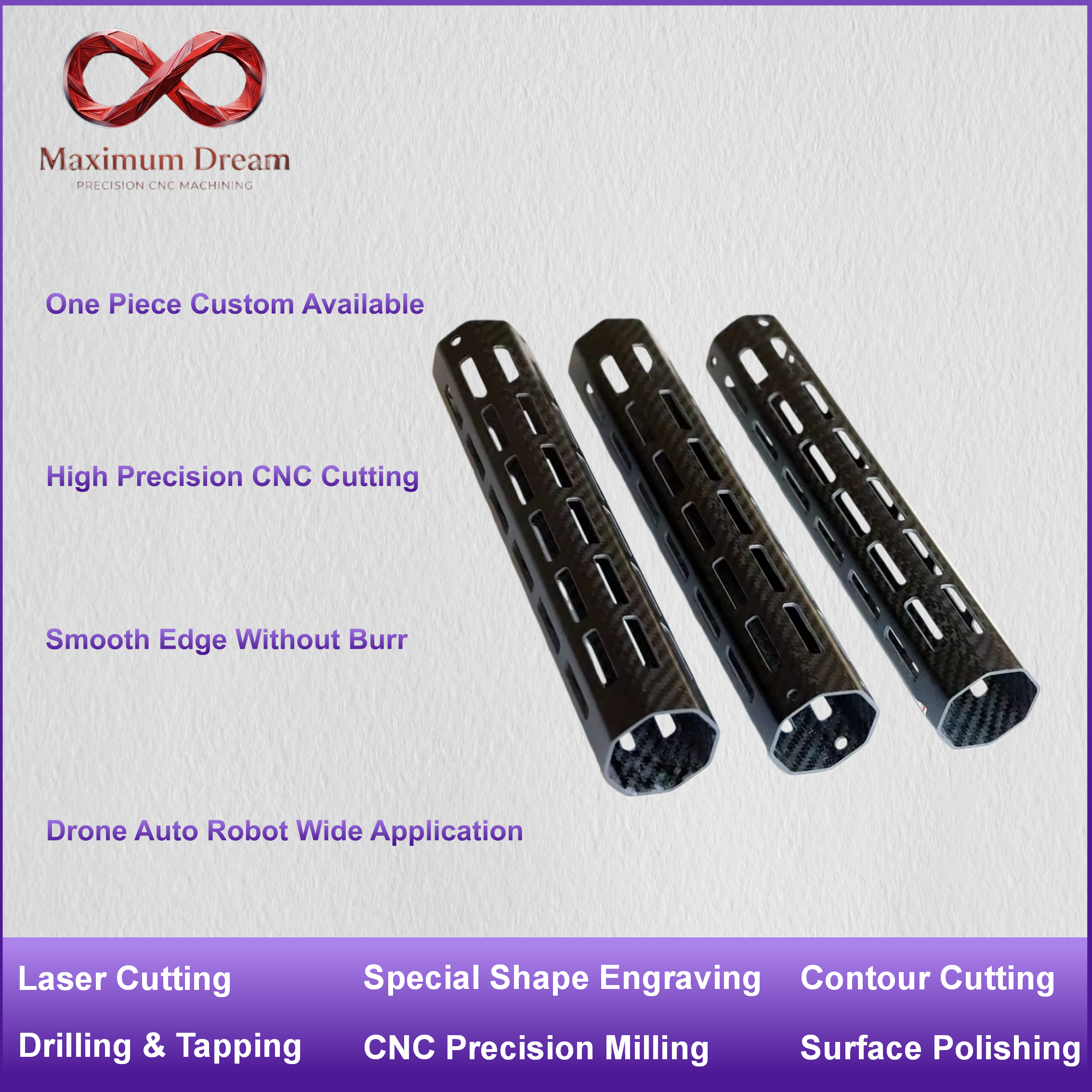 Custom CNC Carbon Fiber Tube D - Rc Hobby Youtube recensione e prezzo