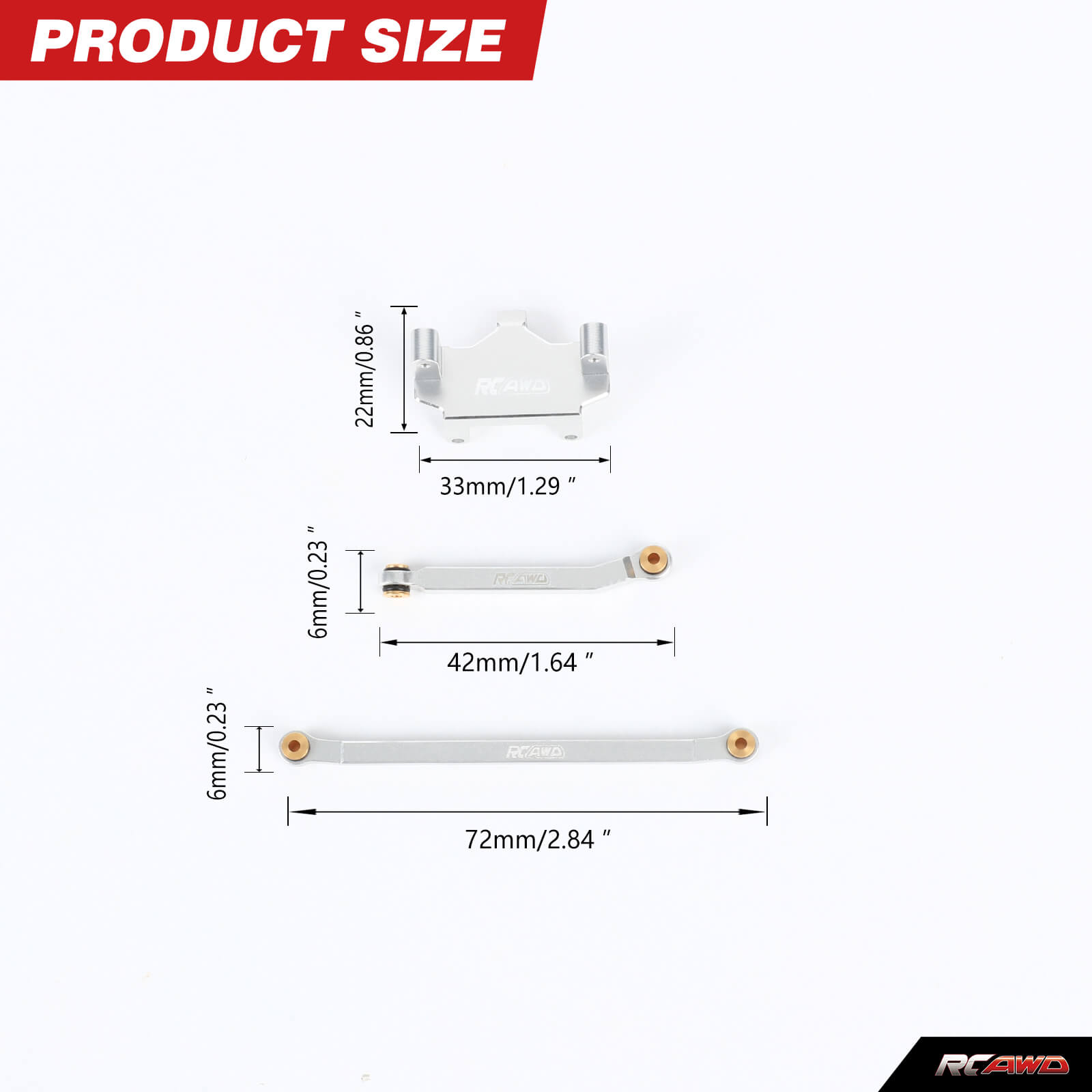 RCAWD Alloy CR18P Servo Mount  - Rc Hobby Warehouse recensione e prezzo