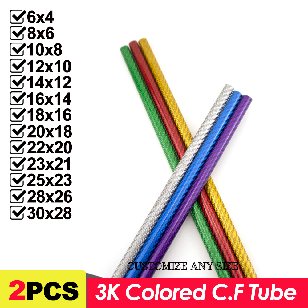 2PCS Carbon Fiber Colored Tube - Rc Hobby Youtube recensione e prezzo