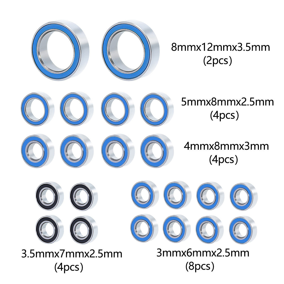 22Pcs Wheel Hub Axle Sealed Be - Rc Hobby Warehouse recensione e prezzo